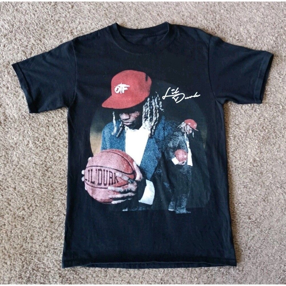 Lil Durk Laugh Now Cry Later T-Shirt Men's Size Small Graphic Print Black Shirt